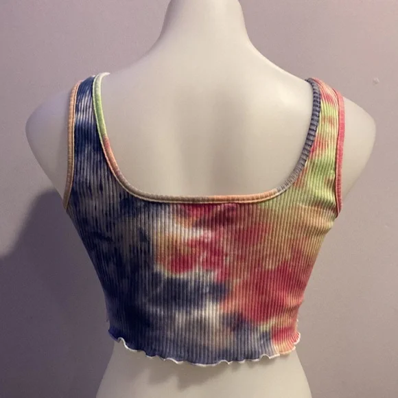 👽 SPACE ALIEN TIE DYE CROP TOP - Picture 6 of 7
